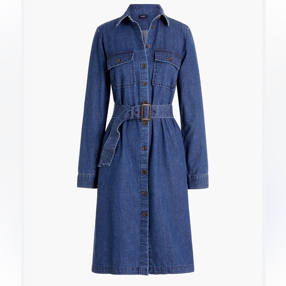 J. Crew Dresses & Skirts - J.Crew Chambray Utility Shirt dress size 6